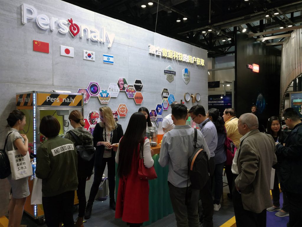 Persona.ly's booth at GMIC, 2018 