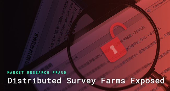 Market Research Fraud – Distributed Survey Farms Exposed