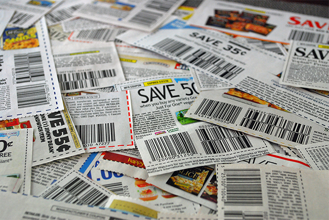 A Pile of coupons